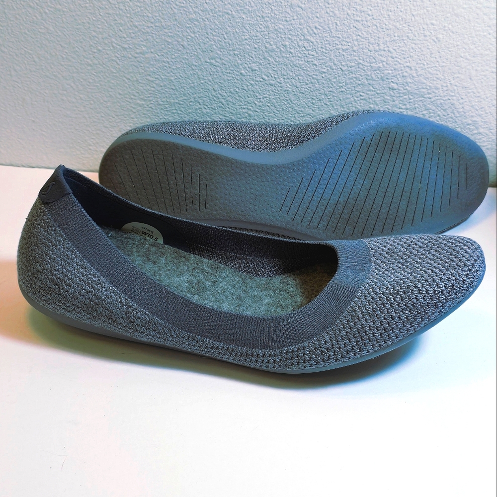 Allbirds Tree breezer knit ballet flats gray everyday slip-on size 10.5 - Picture 3 of 13